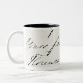 Tasse 2 Couleurs Signature de Florence Nightingale (Gauche)