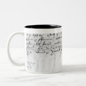 Tasse 2 Couleurs Signature de William Shakespeare, 1616 (Gauche)