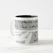 Tasse 2 Couleurs Signature d'Emile Zola (Devant gauche)