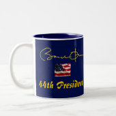 Tasse 2 Couleurs Signature du Président Barack Obama (Gauche)