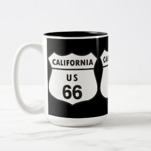 Tasse 2 Couleurs Signe de la Californie USA 66