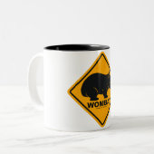 Tasse 2 Couleurs Signe de wombat (Devant gauche)
