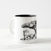 Tasse 2 Couleurs Signe du sommet Mt. Washington (Devant gauche)