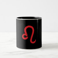 Signe du zodiaque LEO rouge Anniversaire juillet a