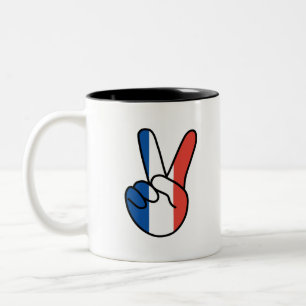 TASSE 2 COULEURS SIGNE FRANÇAIS V
