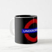 Tasse 2 Couleurs SIGNE MÉTRO DE Londres (Devant gauche)