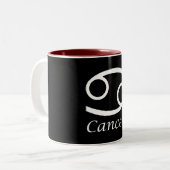 Tasse 2 Couleurs SIGNE Zodiaque "Cancer" (Devant gauche)