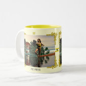 TASSE 2 COULEURS SIGNES D'ANNIVERSAIRE ZODIAC / AQUARIUS (Devant gauche)