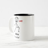 Tasse 2 Couleurs Signification nommée d'Aiden (Devant gauche)