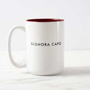 Tasse 2 Couleurs Signora Capo   Dame du chef   Musique à café itali
