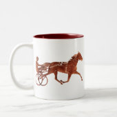 Tasse 2 Couleurs Silhouette Brown de meneur de train (Gauche)