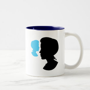 Tasse 2 Couleurs Silhouette Cameo, fille victorienne
