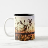 Tasse 2 Couleurs Silhouette de plante par coucher du soleil de (Gauche)