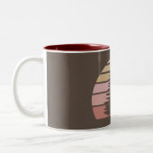 Tasse 2 Couleurs Silhouette des pins (Gauche)