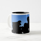 Tasse 2 Couleurs Silhouette des soldats (Devant gauche)
