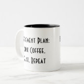 Tasse 2 Couleurs simple et amusante (Devant gauche)