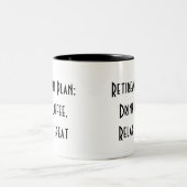 Tasse 2 Couleurs simple et amusante (Centre)