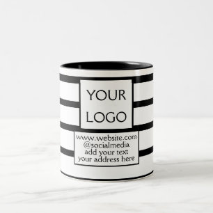 Tasse 2 Couleurs simple et minimal ajoutez votre logo/votre design
