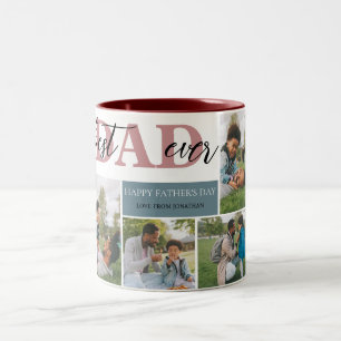 Tasse 2 Couleurs Simple Meilleur papa Jamais Fête des pères Papa 4