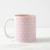 Tasse 2 Couleurs Simple Motif moderne XOXO Saint Valentin Amour (Gauche)