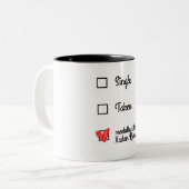 Tasse 2 Couleurs Simple. Pris. Personnalisable pour les rencontres  (Devant gauche)
