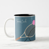 Tasse 2 Couleurs Simple Tennis Modern Pastel (Gauche)