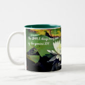 Tasse 2 Couleurs Simple Thèmes Frog Citation Inspirationnelle (Gauche)