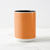 Tasse 2 Couleurs Simple Un Uni Orange Monocouleur (Centre)
