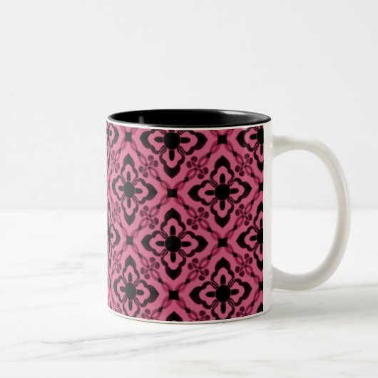 Tasse 2 Couleurs Simplement Éblouissant Damas Mug, Rose (Droit)