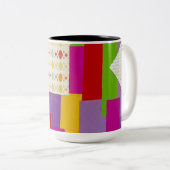 Tasse 2 Couleurs Simplement Motif (Devant droit)