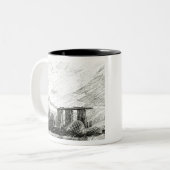 Tasse 2 Couleurs Singapore Views B&W (Devant gauche)