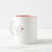 Tasse 2 Couleurs Singe chaussette cosy (Devant gauche)