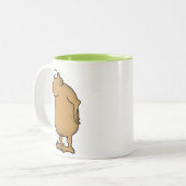 Tasse 2 Couleurs Singe de bande dessinée (Devant gauche)