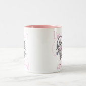 Tasse 2 Couleurs Singe de chaussette une telle fille (Centre)