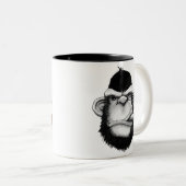 Tasse 2 Couleurs Singe de cigare (Devant droit)