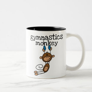 Tasse 2 Couleurs Singe de gymnastique