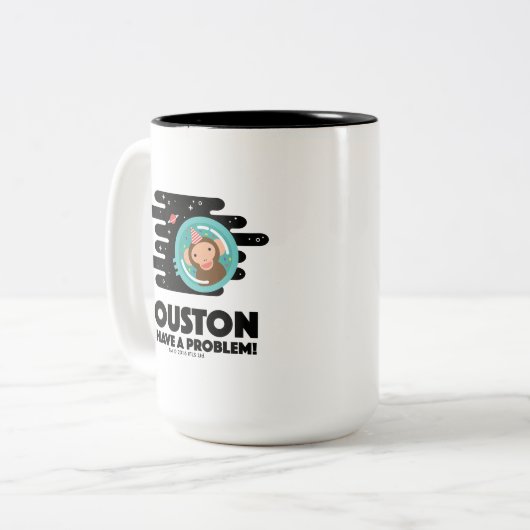 Tasse 2 Couleurs Singe de l'espace (Devant gauche)