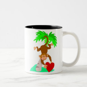Tasse 2 Couleurs Singe de Valentine