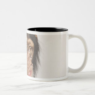 Tasse 2 Couleurs Singe frottant son visage