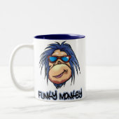 Tasse 2 Couleurs Singe génial (Gauche)