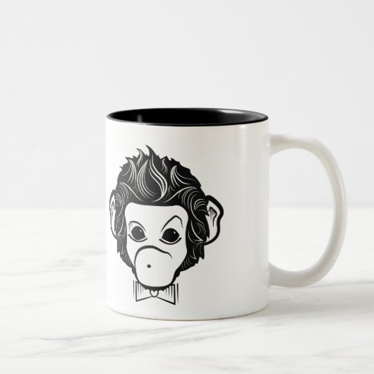 Tasse 2 Couleurs singe identica (Droit)
