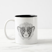 Tasse 2 Couleurs Singe inspiré (Gauche)