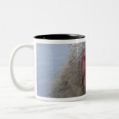 Tasse 2 Couleurs Singe japonais de neige dans le hotspring (Gauche)