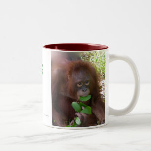 Tasse 2 Couleurs Singe pour le vert