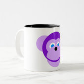 Tasse 2 Couleurs singe pourpre (Devant gauche)
