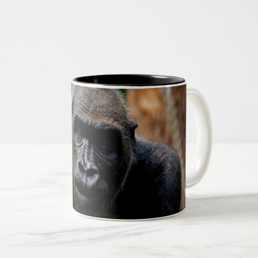 Tasse 2 Couleurs Singe Primate (Devant droit)
