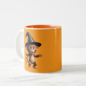Tasse 2 Couleurs Singe Sorcière Magicien (Devant gauche)