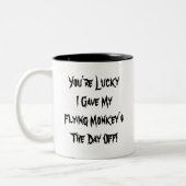 Tasse 2 Couleurs Singes de vol (Gauche)