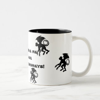 Tasse 2 Couleurs Singes de vol