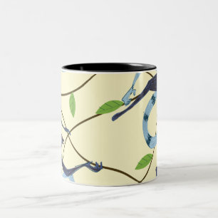 Tasse 2 Couleurs Singes Vintage